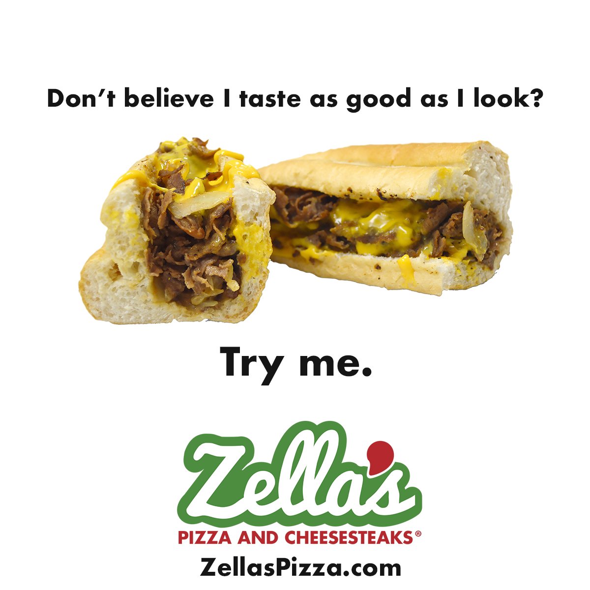 ZellasPizza's tweet photo. If you haven't tried our tasty Famous Philly, or any of our other amazing Philly subs, come in this weekend and taste for yourself! https://t.co/lz34yj4FcA