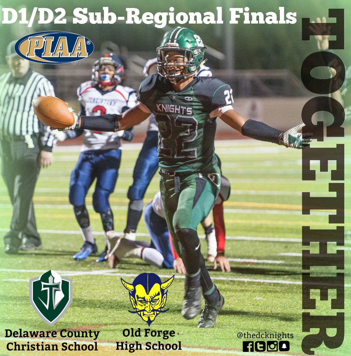 Game Day!
#DCKnights taking on <a href="/OldForgeSD/">Old Forge SD</a> 7pm at Marple Newtown HS
<a href="/PIAASports/">PIAA</a> D1/D2 Sub-Regional Finals 
All Tickets $5