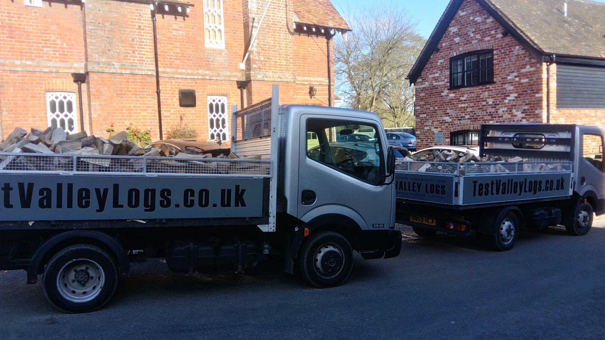 Out in force today delivering our seasoned hardwood logs in andover cut from local woodland