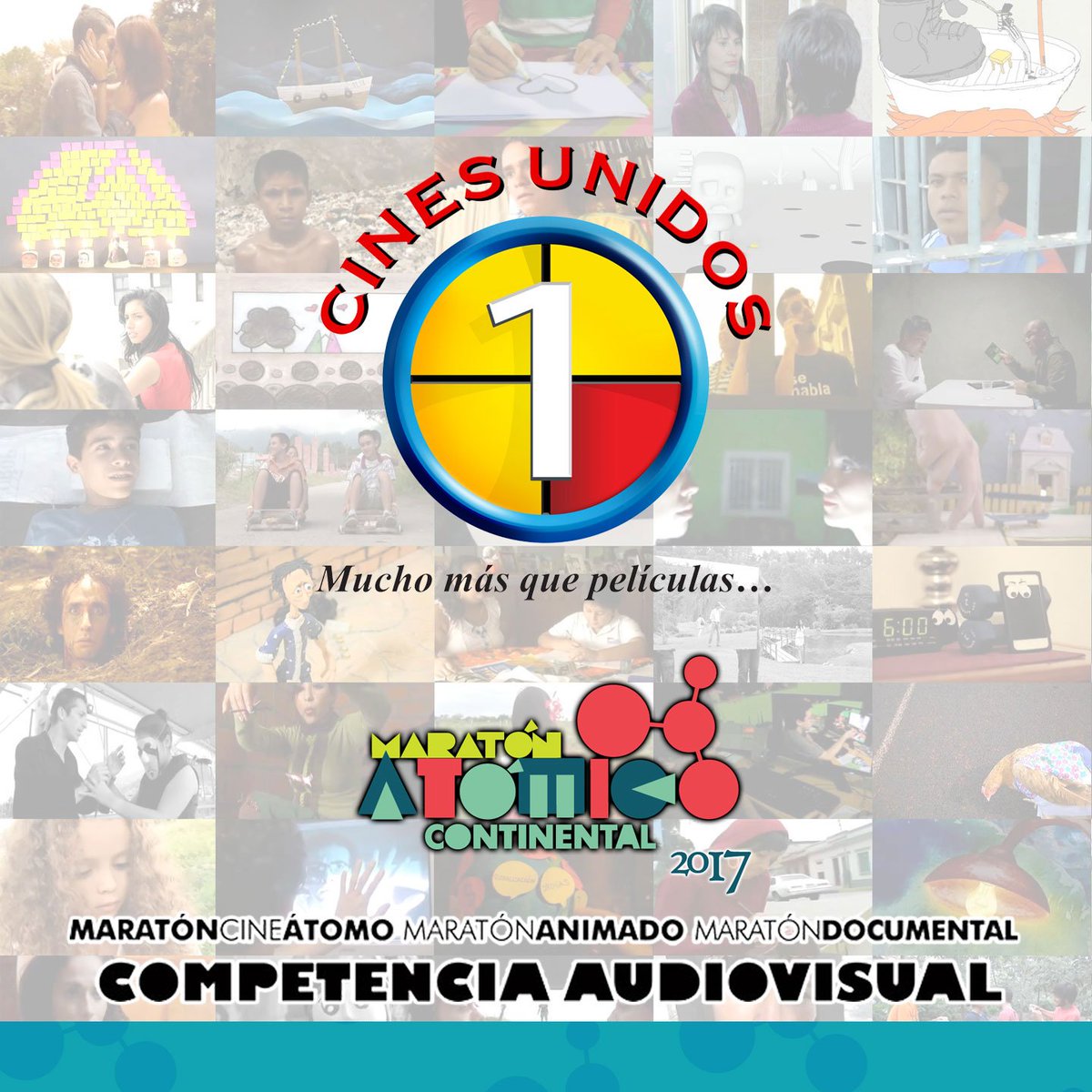 Maratomico's tweet photo. Disfruta de lo mejor del #Cine en los espacios de @CinesUnidos, Patrocinante Oficial del Maratón Atómico Continental #Maratomico2017 @FestCineVzlano #FCV2017 https://t.co/8bgfIRhfVz