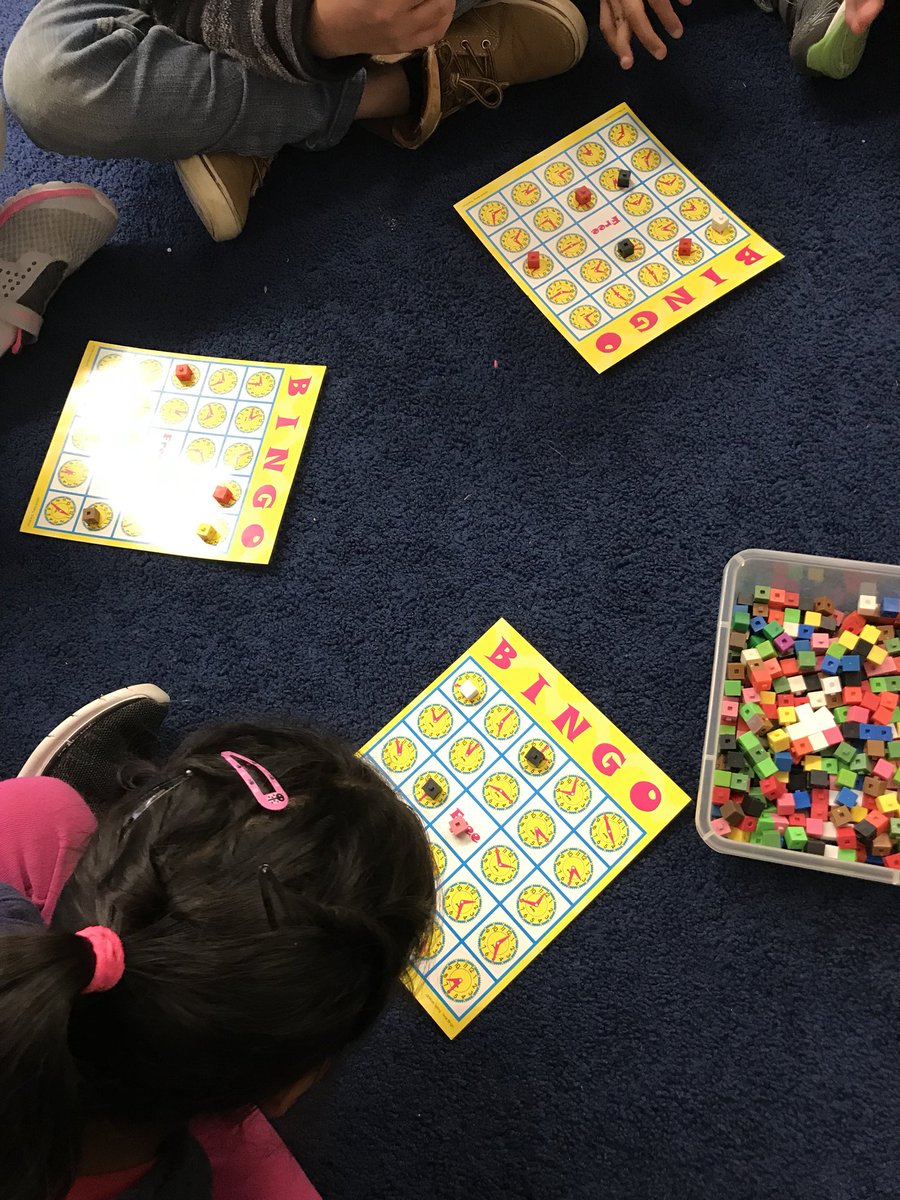 Mrs_Loreti's tweet photo. Rocking around the clock with some telling time BINGO! @FernforestPS https://t.co/T4nVxUtVi6