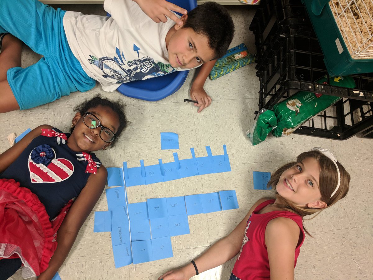 MrsTAndersen's tweet photo. Creating bar graphs to represent our favorite pizza toppings! @HCPSSummerfield https://t.co/xxS3nD22HV