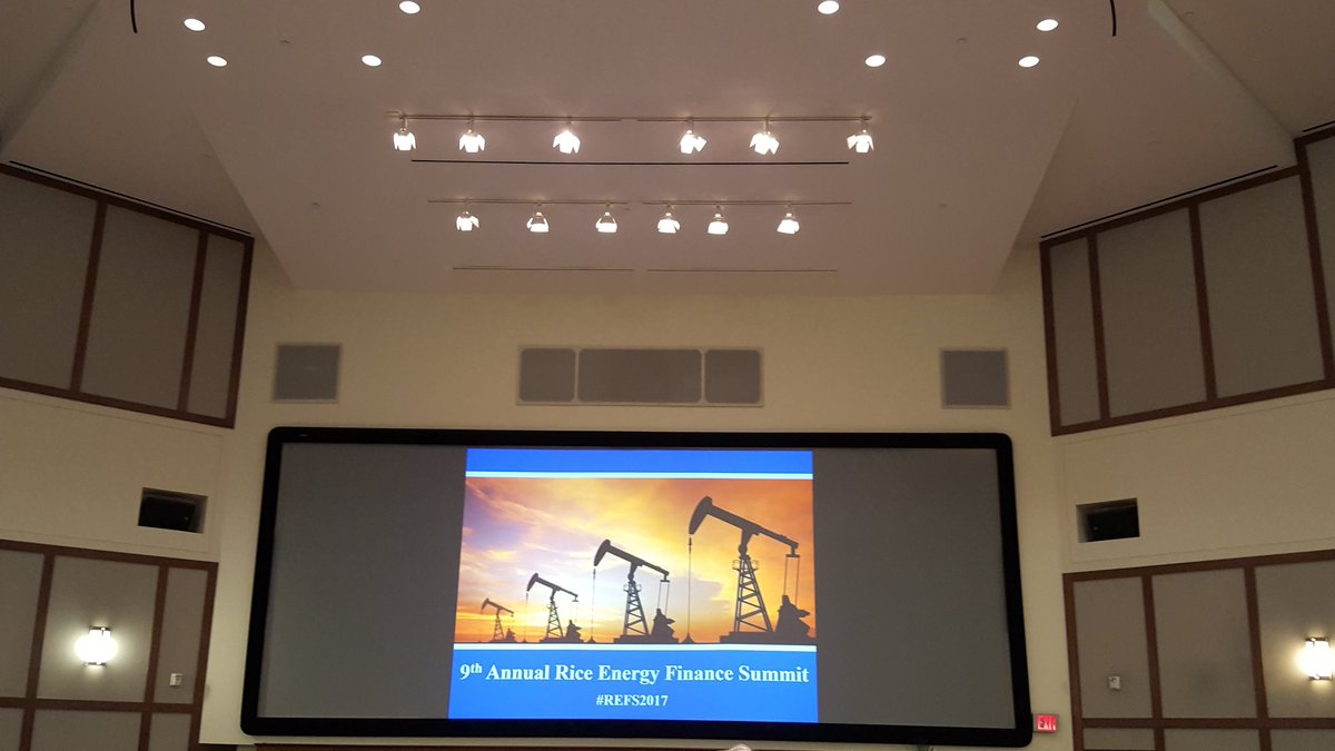 DanSeanWilliams's tweet photo. Fantastic Energy Finance Summit today, @RiceREFS @Rice_Biz! #REFS2017 #oilandgas #finance https://t.co/A2gNNPd3QJ