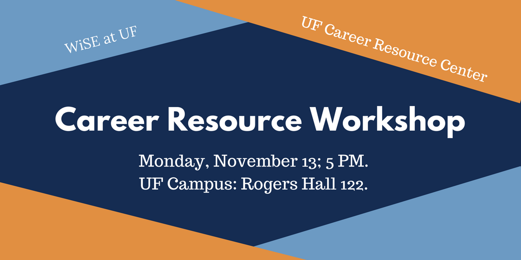 WiSE_Alligators's tweet photo. @WiSEatUF  is teaming up with the @UF_CRC  to bring you a special #womeninSTEM career workshop THIS MONDAY. Come learn about salary negotiation, interviewing tips, and more! #GatorGood https://t.co/ClMcP2eObN