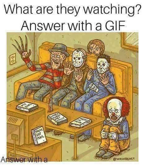 JKHorrorPodcast's tweet photo. What are they watching? https://t.co/7H3oAGCxX3