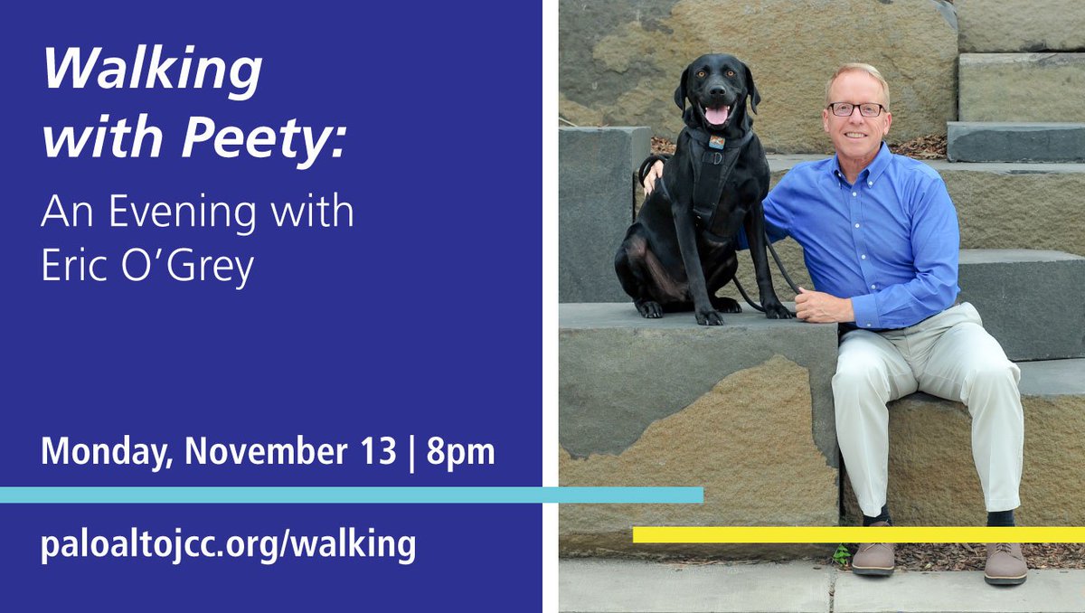 Have you ever had transformation come from an unexpected place? paloaltojcc.org/walking Don't miss an incredible true story on Monday, 11/13.