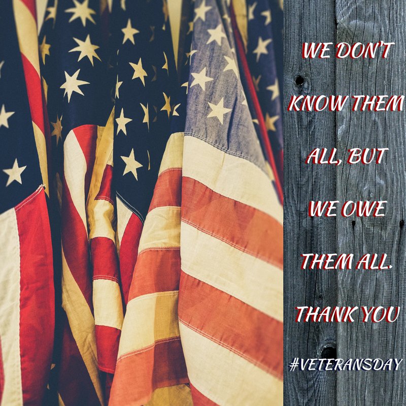 Thank you for your service to our country, past and present. #VeteransDay 🇺🇸 #VeteransDayWeekend #VeteransDay2017