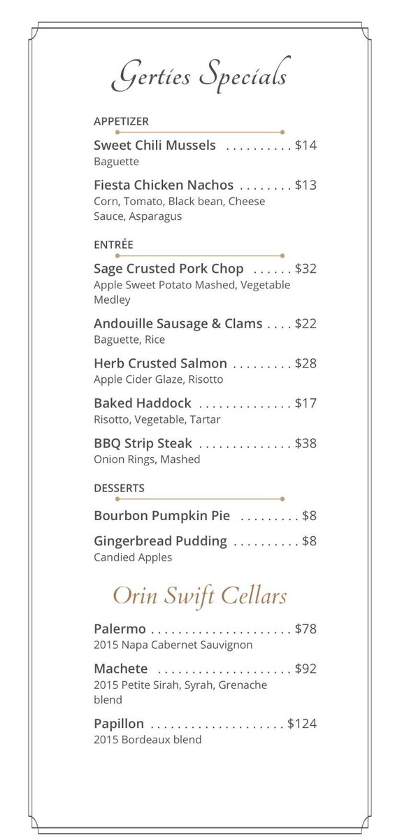 gertiesclarence's tweet photo. Have you tried our weekend specials? Donβt miss out! #buffalo #BuffalosBest #buffalofood #clarencecenter #clarenceny @tasteofbuffalo #dinnerisserved https://t.co/F5drdq9Qmk
