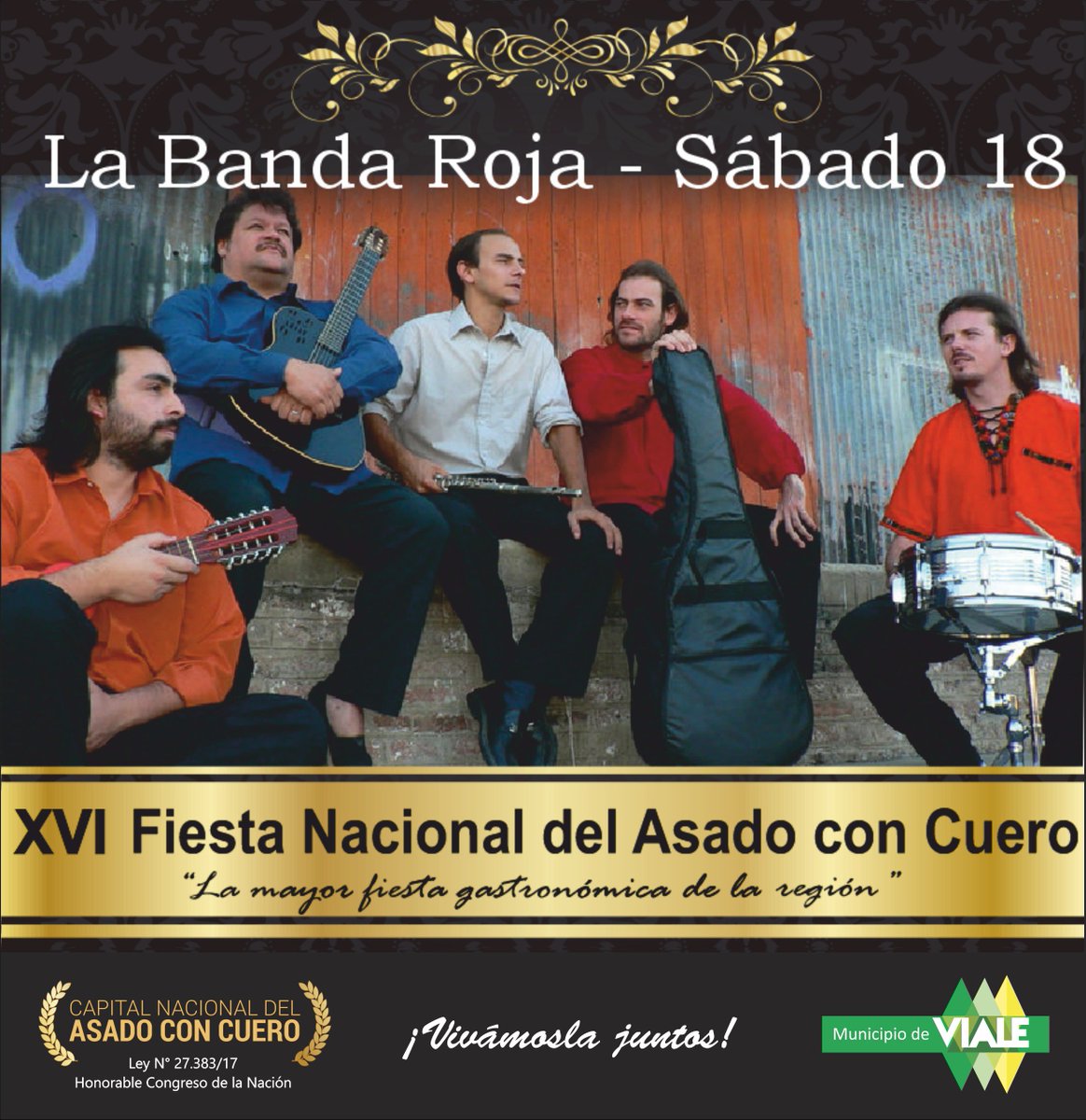 MuniVialeER's tweet photo. #FNAC2017 Faltan pocos días para una nueva edición de la #FiestaNacional del #AsadoConCuero Conocé lo que habrá este año. ¿Te la vas a perder? @umbrupbacher @asadoconcuero1 https://t.co/Tr5vv2kqJy