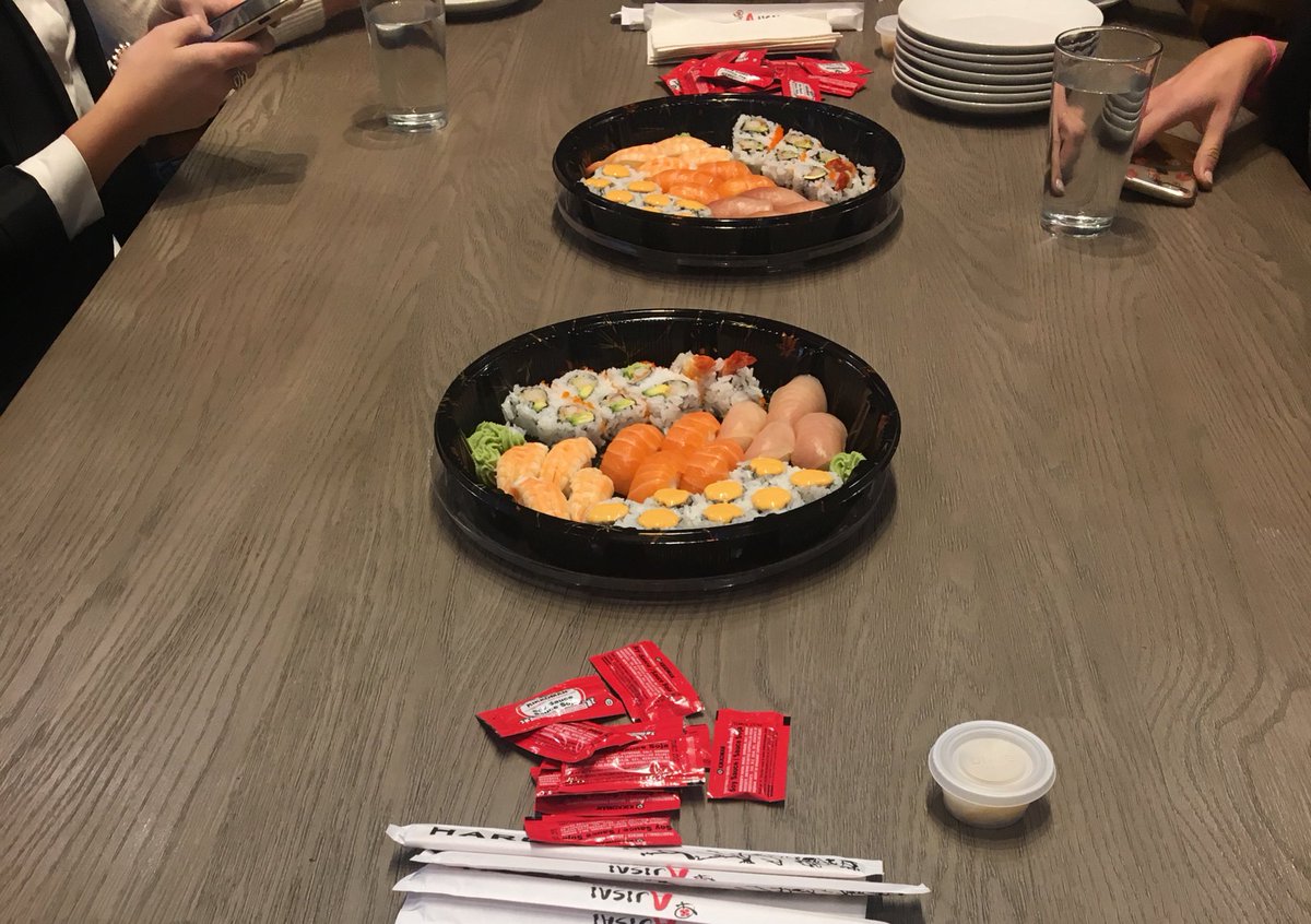 BrooklinePR's tweet photo. A team that sushis together, stays together. Happy #FriYAY! #BPRbold https://t.co/CdbvsiKBU6
