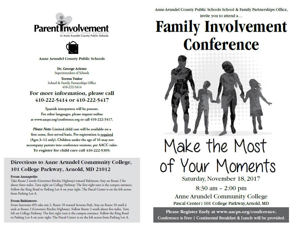 EveningHSaacps's tweet photo. Have you seen that you can register for the @AACountySchools #FamilyInvolvementConference? Click here to register: https://t.co/U1qrCzjVmN https://t.co/BKIDws9EOb