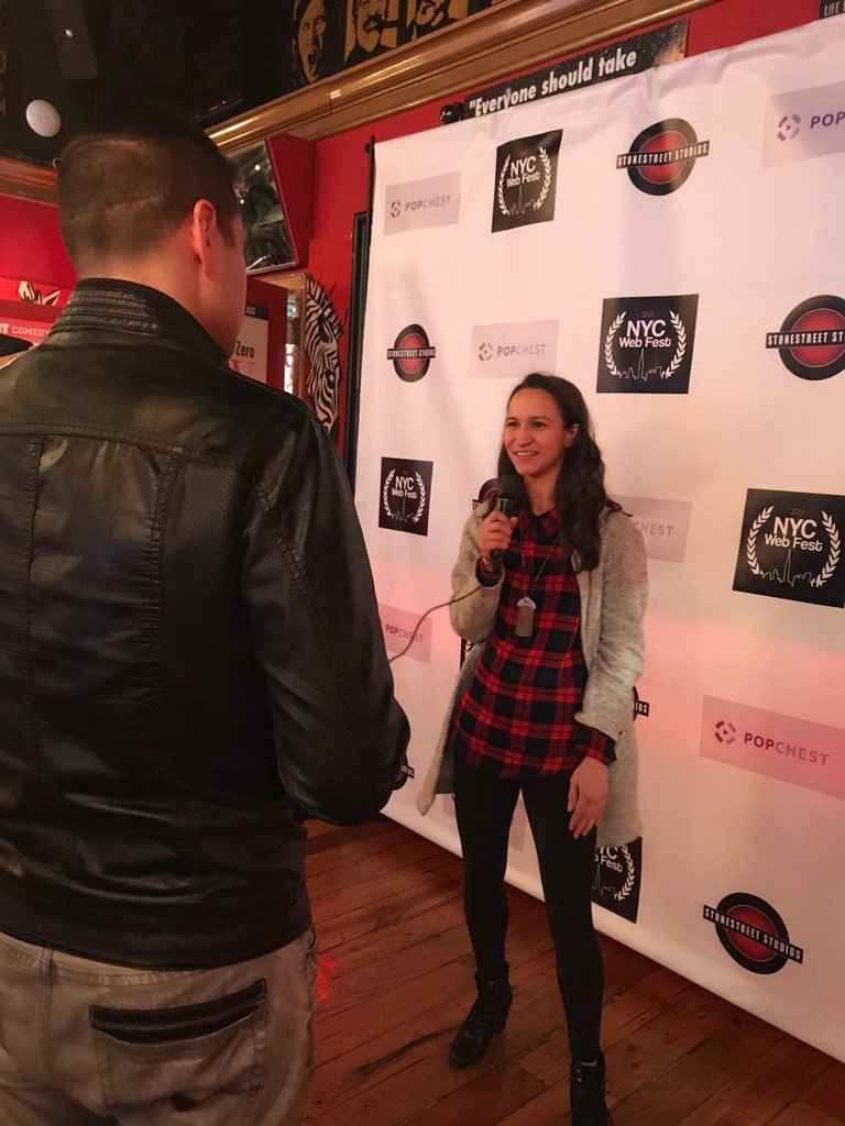 EsmeArendse's tweet photo. @itsmeganmacphee being interviewed about @unbalancedwebtv. What a talented, wonderful woman #NYCWebFest #nycwf2017 https://t.co/UNW64kZvAo