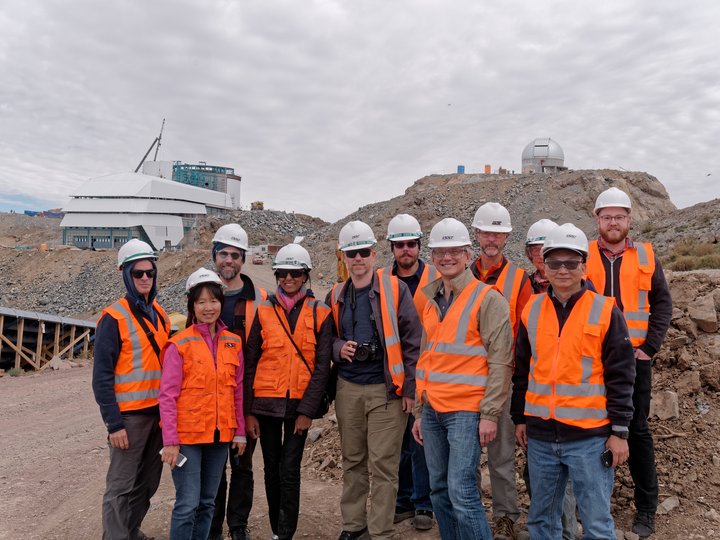 VRubinObs's tweet photo. An @LSST crew visited Cerro Pachón in Oct to tour the summit construction site before heading to #ADASS2017cl https://t.co/x8kGaeYFdb https://t.co/71VZjTjUoc
