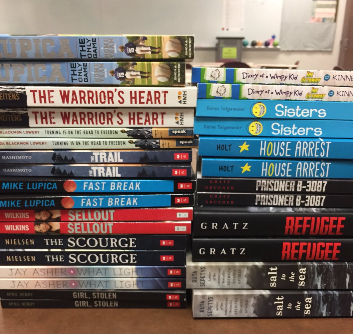 MissMartinReads's tweet photo. Just a few of the 83 books that were purchased by @ClayTrojans @MediaCtr_Clay at our @Scholastic Book Fair to donate to @ProjectLITIndy THANK YOU!!! Can’t wait to give mentors/mentees books to read together! https://t.co/HVBq1vwiKj