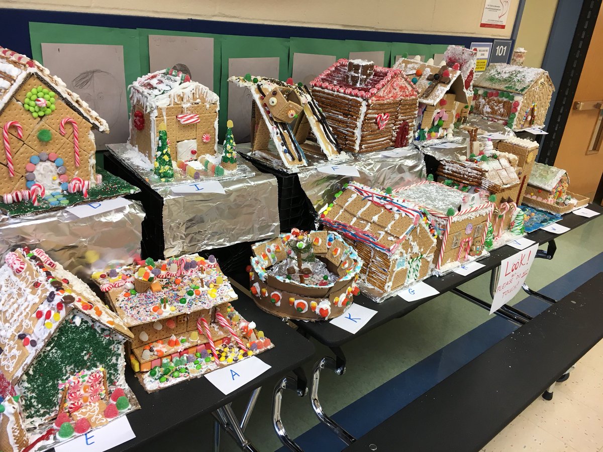 ScottSetzenfand's tweet photo. Gingerbread houses are complete! I am delivering them to the PPG Wintergarden! #EC_PROUND #EC_Hartman https://t.co/RJCZtMEnLk