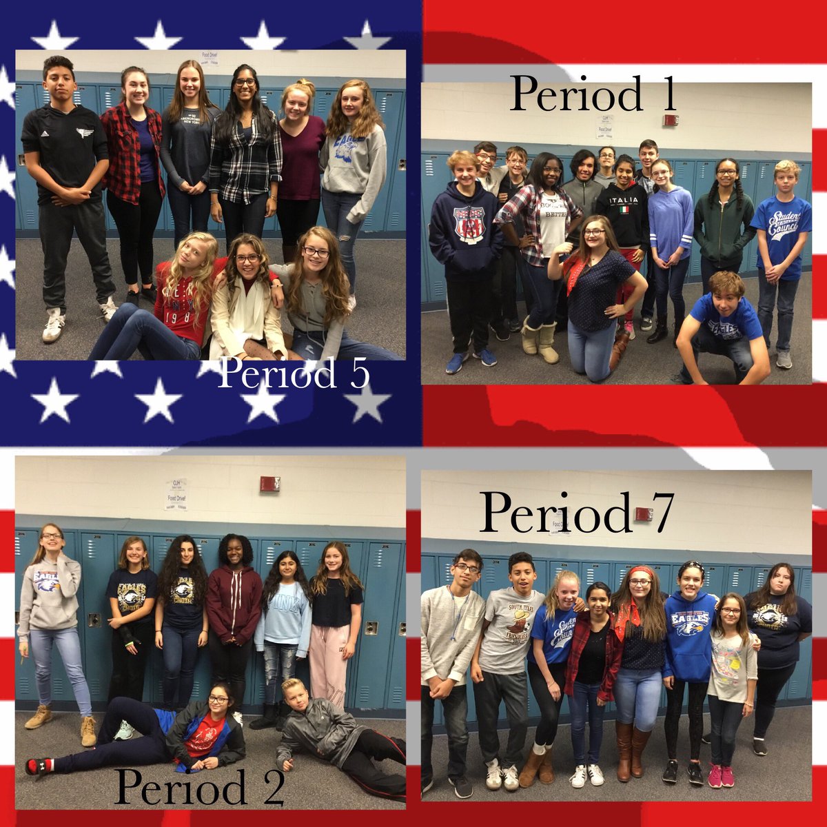 OJEagles108's tweet photo. These @OJHEagles all were a part of our awesome Veteran’s Day assembly today! #VeteransDay2017 #learningwithligon https://t.co/YfhfmVXVPh