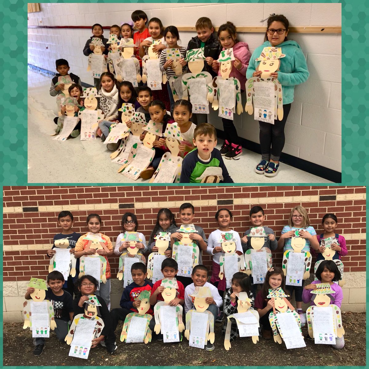 normat0's tweet photo. 2nd Grade Dual Language is showing appreciation for our veterans by writing thank you letters. @WedgeworthES #wisdduallanguage 
#teamWW https://t.co/UNkjOIZfz3