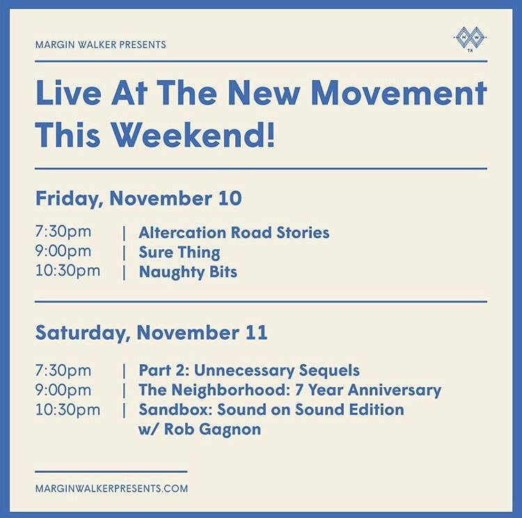 .@MarginWalkerTX's weekend of rescheduled SOS shows kicks off tonight!

We can't wait to see you. 💞 Get tickets @ soundonsoundfest.com