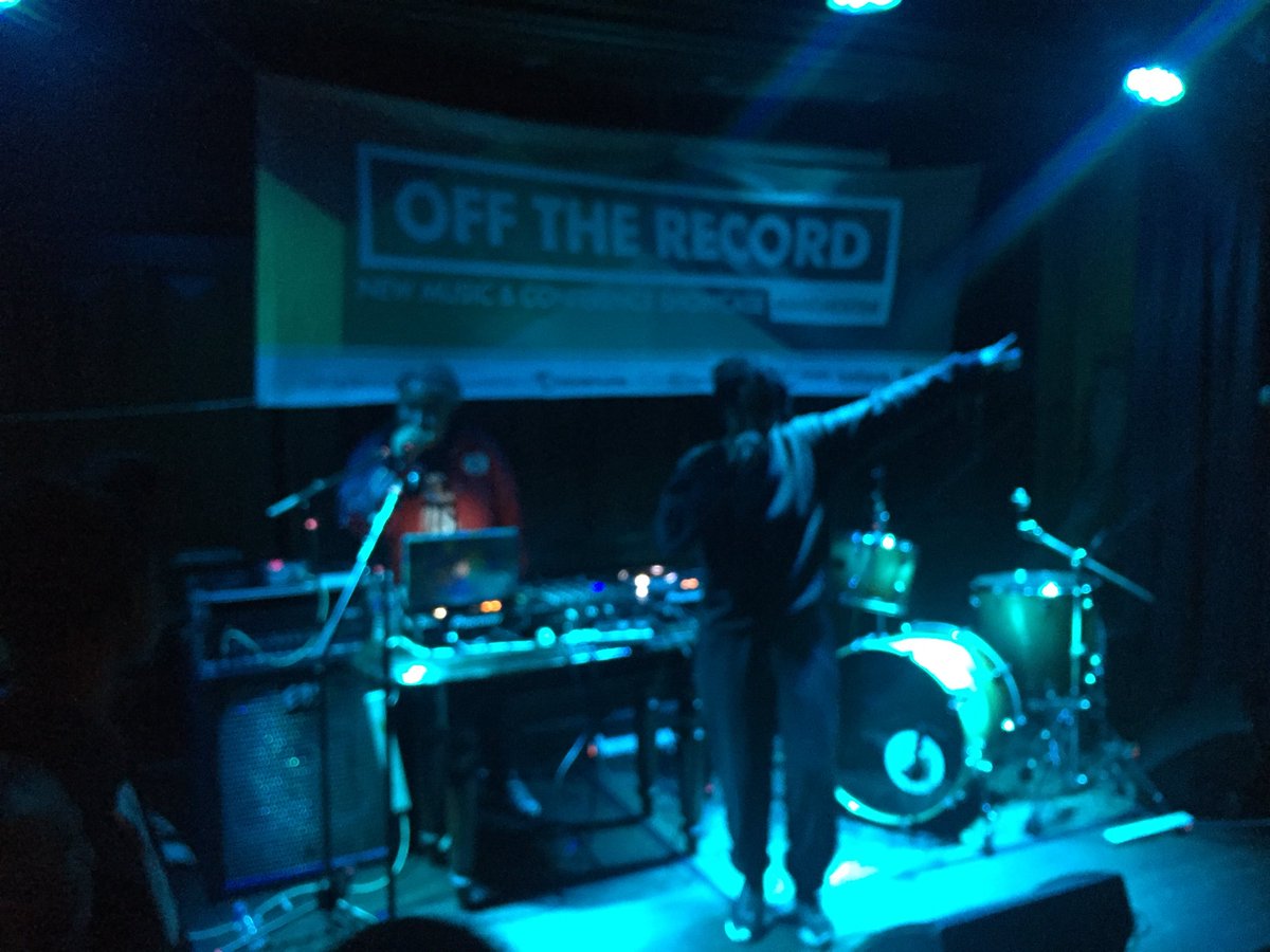 Tommy9un's tweet photo. Audience participation with #layfullstop “go with it” #wow #kickass #otr2017 #OTRMCR #offtherecord #boom https://t.co/5wXE6rHDbX