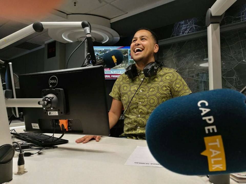 CapeTalk's tweet photo. Tune in now for #OvernightLive with @RenaldoSchwarp. We'll be talking anxiety, empathy, the art of #Stripperoke & more. Stay connected on 021 446 0567 or sms 31567. https://t.co/LBwYgC4xUg