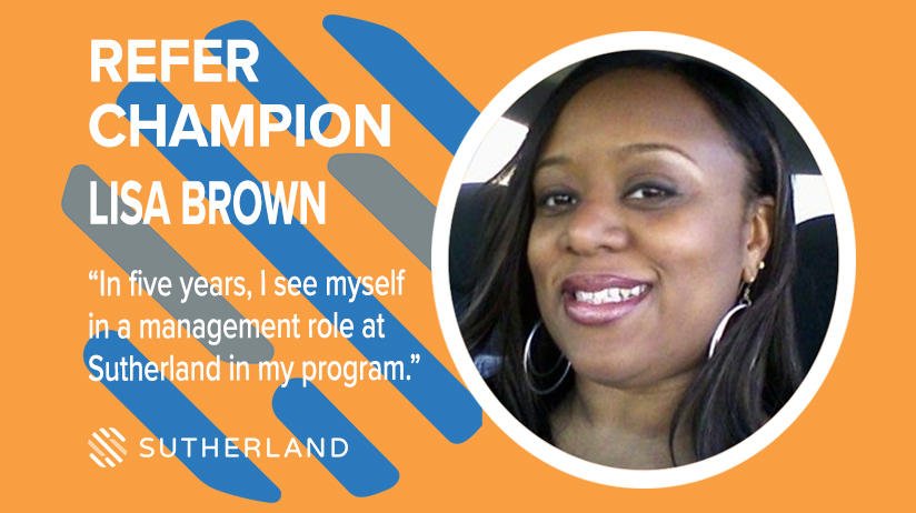 SutherlandHires's tweet photo. Meet Lisa Brown, this week’s featured Refer Champion here at Sutherland! #WeAreSutherland #SutherlandStory https://t.co/RcFWeHx6iD https://t.co/SKKaBHz9xo