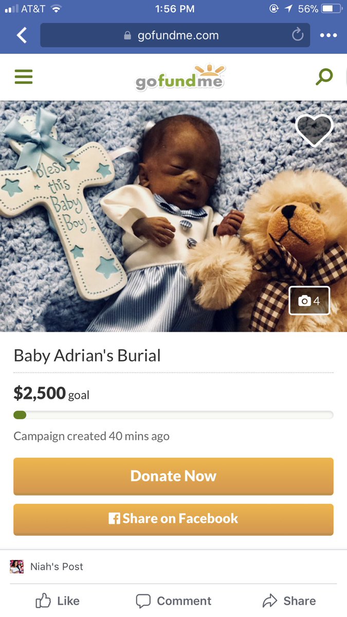 perry_niah's tweet photo. Fly high baby boy, momma loves you always &amp; forever 👼🏽 Please help baby Adrian burial, so he may Rest In Peace, anything would be greatly appreciated 💙💙 https://t.co/JiFuJOmkmD https://t.co/dFzXMWc4p1