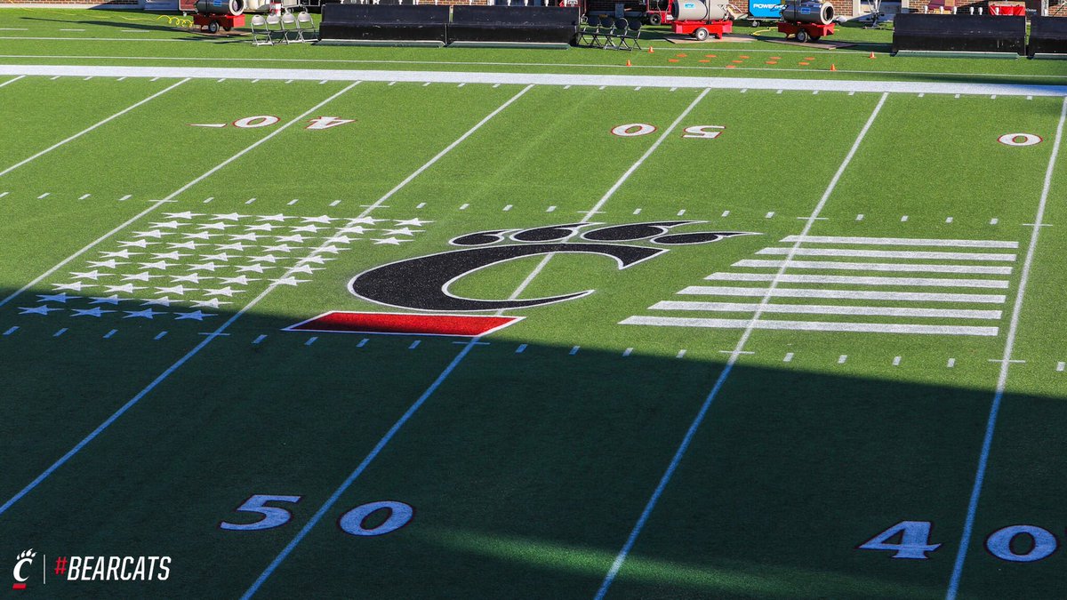 Cincinnati Bearcats On Twitter Military Appreciation Night Calls For A Special Field Design Bearcats