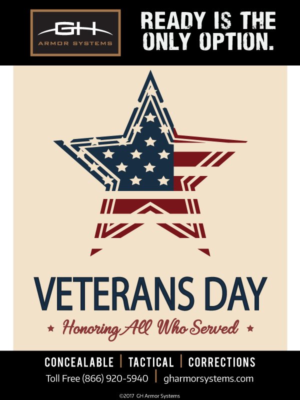 GHArmorSystems's tweet photo. Veterans Day | Honoring All Who Served https://t.co/gP4scDHa1X