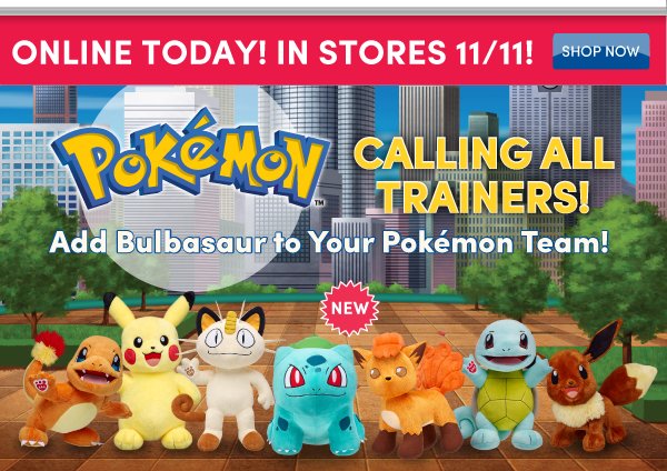 PureKaos26's tweet photo. We interrupt your regularly scheduled Twitter feed for this breaking announcement: BULBASAUR IS AT BUILD-A-BEAR!!  I REPEAT: BULBASAUR IS NOW AT BUILD-A-BEAR!!  This is NOT a test!!!

And now, back to you, Twitter! https://t.co/pMPQBvs4iJ