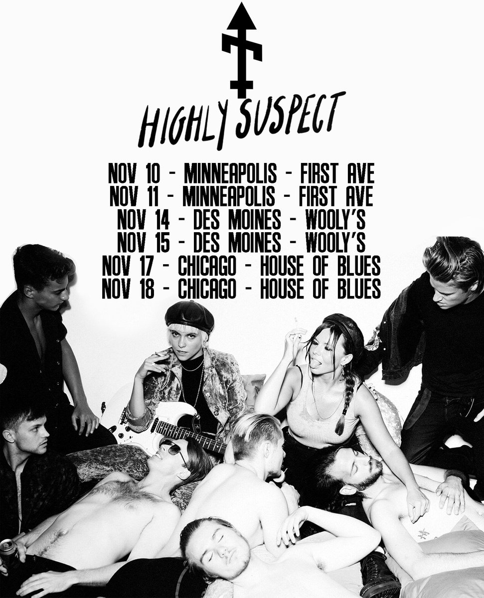 bonesbandbones's tweet photo. 1 WEEK LEFT OF TOUR WITH @highlysuspect CATCH US AND THEM AT THE FOLLOWING DATES. #bonesuk #bonesbandbones #highlysuspect https://t.co/xIV4pKNrDI