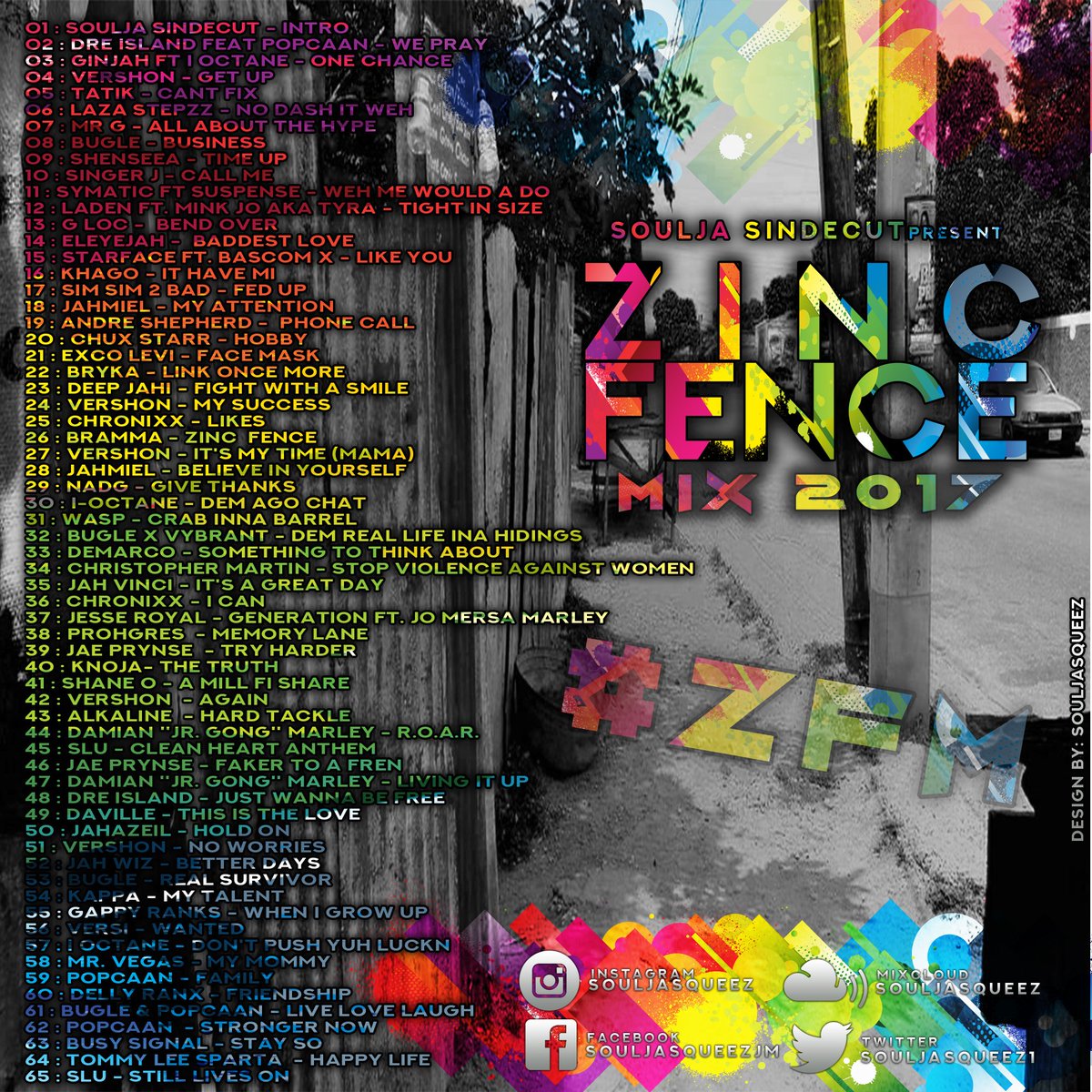Djsqueez's tweet photo. SOULJA SINDECUT PRESENT ZINC FENCE MIX (#ZFM NOV 2017) TRACKED VERSION: https://t.co/v0pgcuuPpd

ST8 VERSION: https://t.co/AHBQBGsjuS https://t.co/BZuLA4U52h