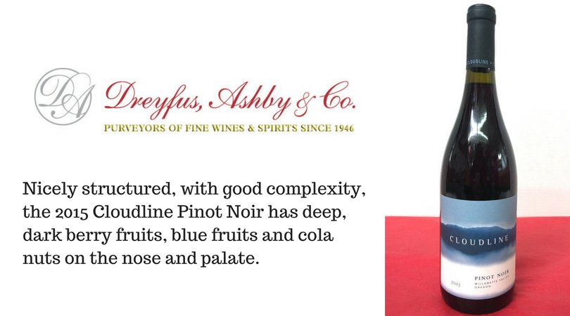 CloudlinePinot's tweet photo. RT @MarysLiquor: @DreyfusWines #Cloudline Pinot Noir 2015 is a versatile food match and delightfully deep and complex! #NewProduct https://t.co/4T2Trmp7Ti