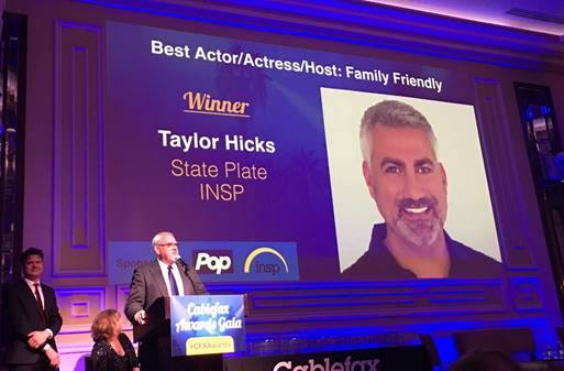 MaryColurso's tweet photo. Congrats to AL's @TaylorHicks for his win as "Best Actor/Host -- Family Friendly" at this week's Cablefax Awards. #StatePlate https://t.co/FfLjfo632f