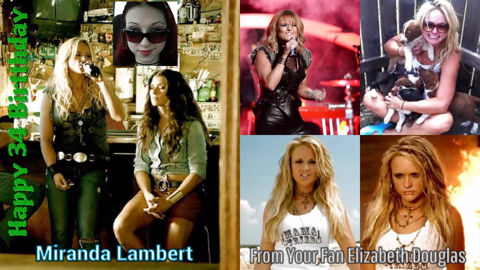 Happy Birthday to Miranda Lambert she 34 Years Old Today.  Miranda Lambert 1 my favorite singer. I like every song. 