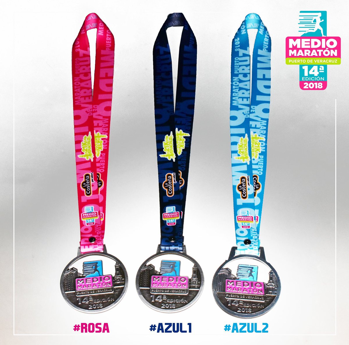 MedioMaratonV's tweet photo. A ti ¿cual te gusta más?
¡Vota para elegir el listo de la medalla 2018!
#ROSA #AZUL1 #AZUL2
Medio Maraton Puerto de Veracruz https://t.co/A146NNCjvG