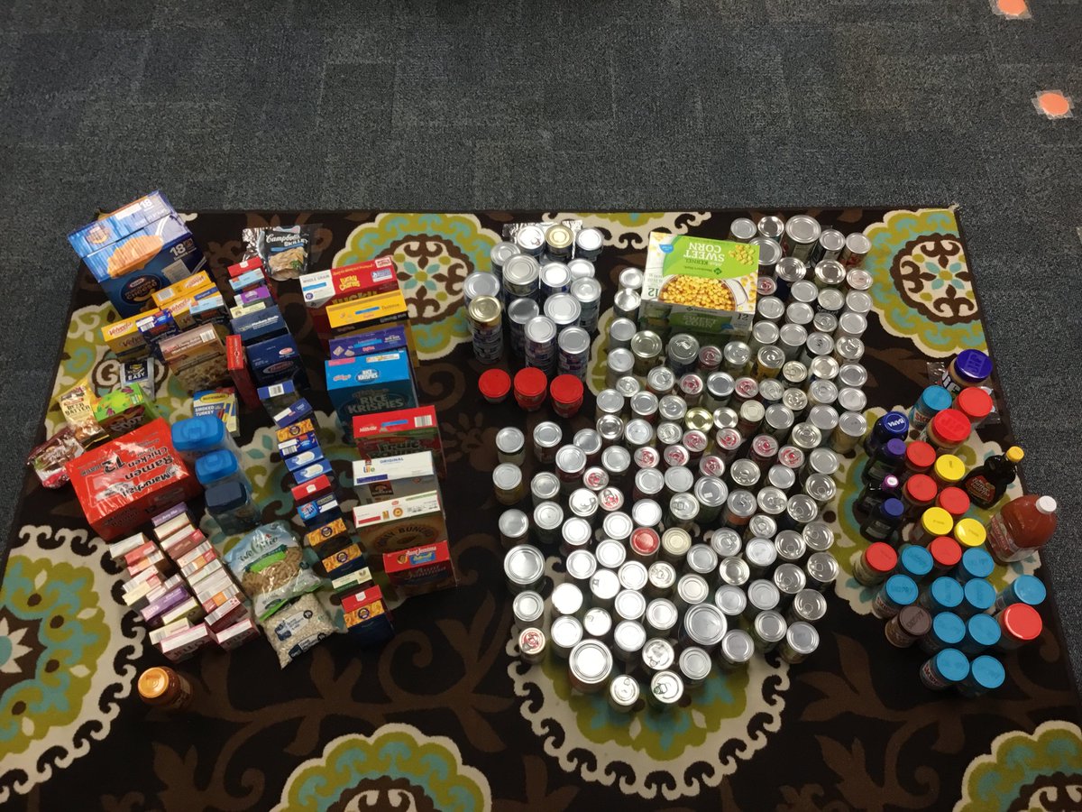 SMECEC collected items for the “We Care, I Can” SMSD food drive. Student and staff donations will go to the JCCB and then be distributed to low-income families in Johnson County.  We are so thankful to our students and their families for all of their donations! <a href="/theSMSD/">SM School District</a> @SMSDEC