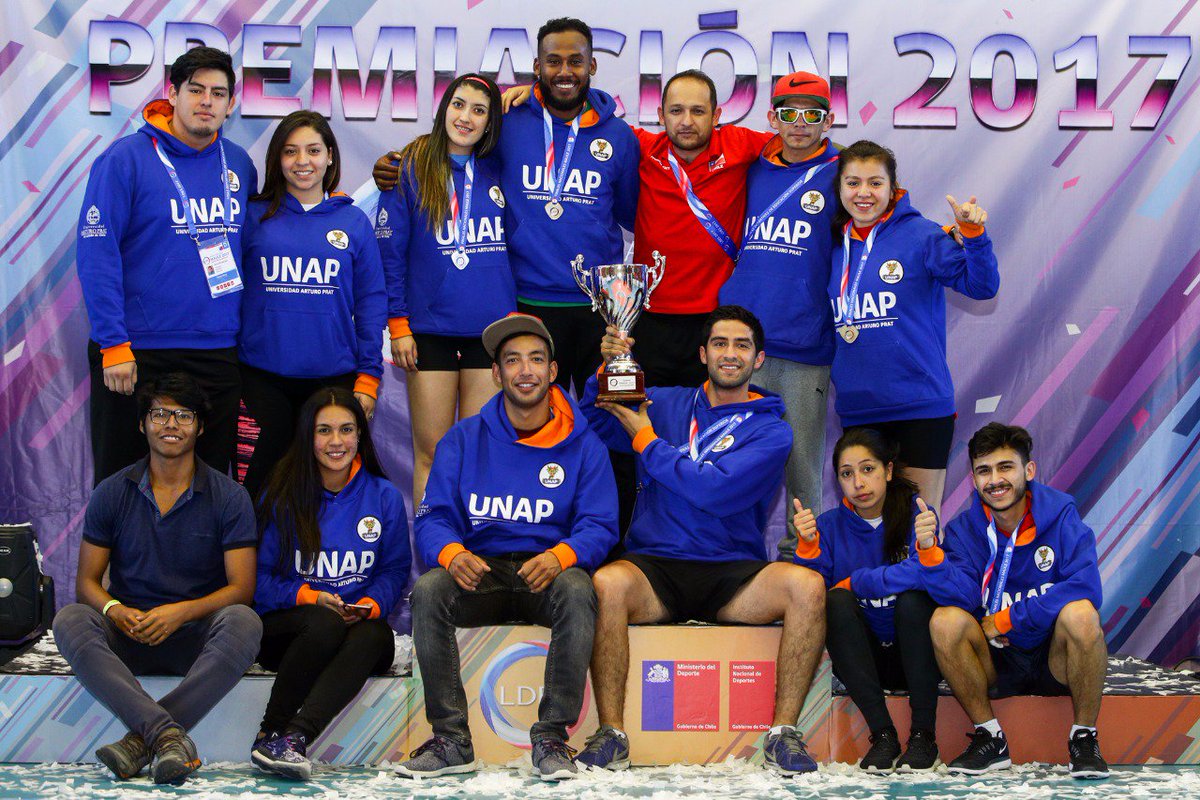 INDChileOficial's tweet photo. UNAP CAMPEÓN NACIONAL POR EQUIPOS EN EL TAEKWONDO VARONES
En los varones, el primer lugar nacional por equipos de las #FinalesLDES fue para la Universidad Arturo Prat que logró un total de 25 puntos. https://t.co/XCCEeBYphK
