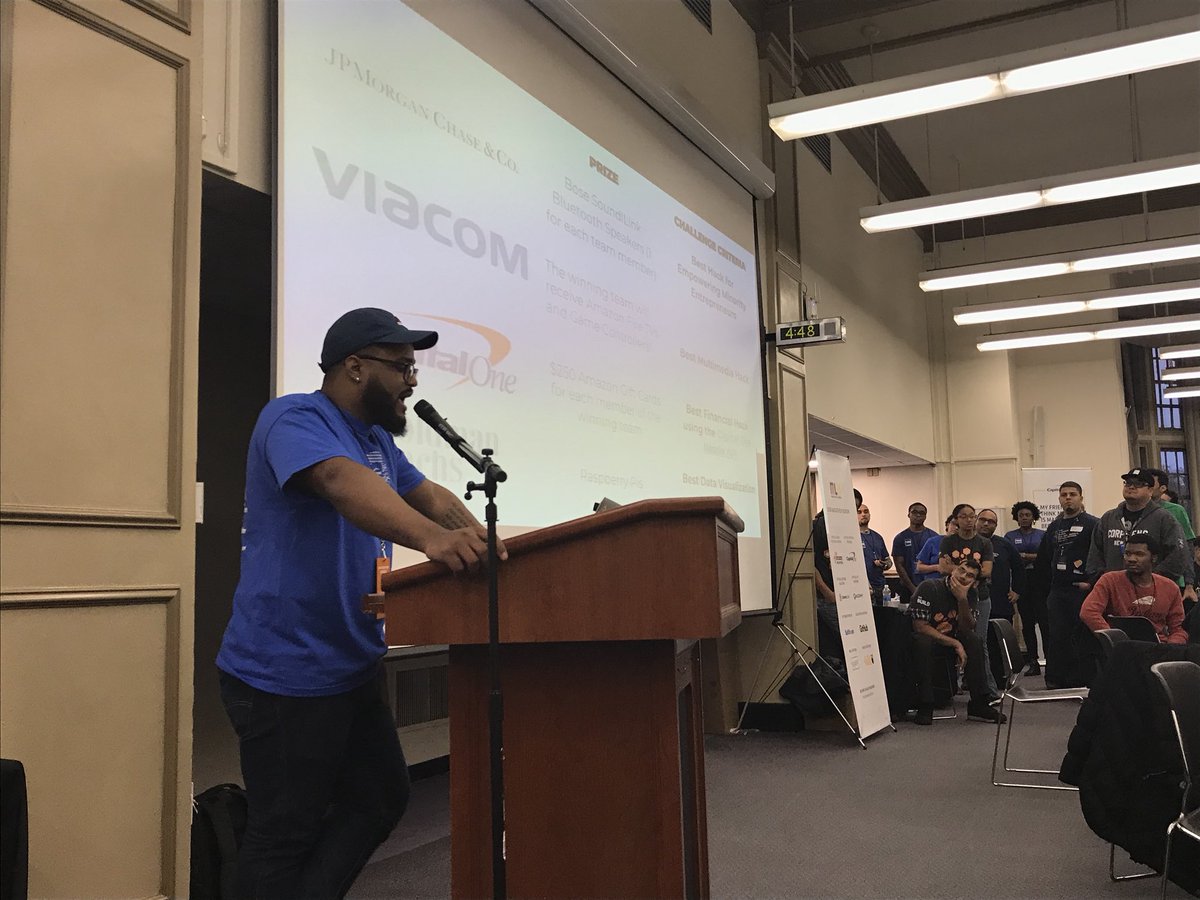 Getting ready here at the NS Hackathon! #nshackathon2017