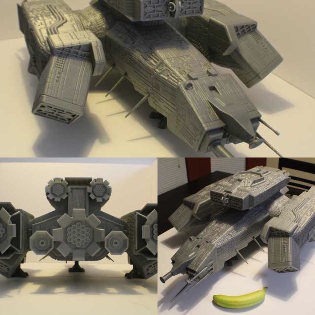 Contracted by <a href="/3dprinteddebris/">3dprinteddebris@gmail.com</a> to design a highly detailed Nostromo ship for printing. This thing is huge! #Alien #Aliens #3Dprinting #zbrush #Sculptures