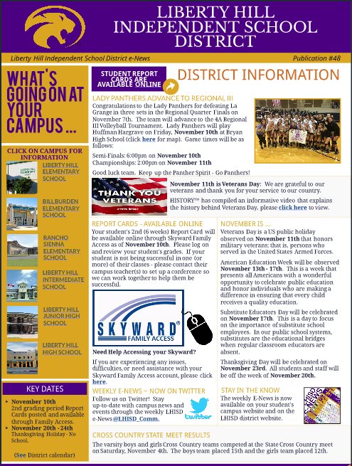 What's Going on at LHISD? Stay up-to-date with campus news and events with this week's #48 LHISD e-News pub.lucidpress.com/E_News_48/