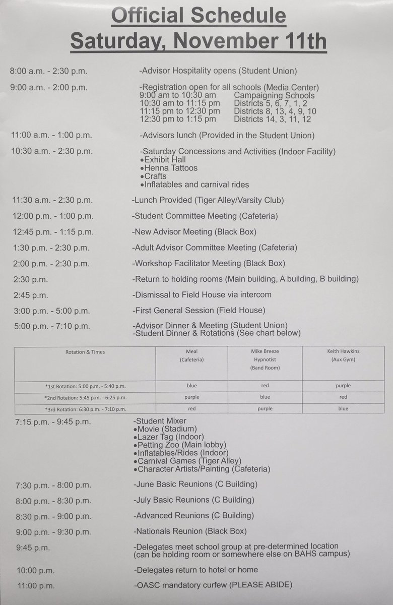 The time is almost here! We are beyond excited and ready for you. Here's some details you'll need when you arrive! See you in the morning! #oasc2017 <a href="/oascok/">OASC Oklahoma</a>