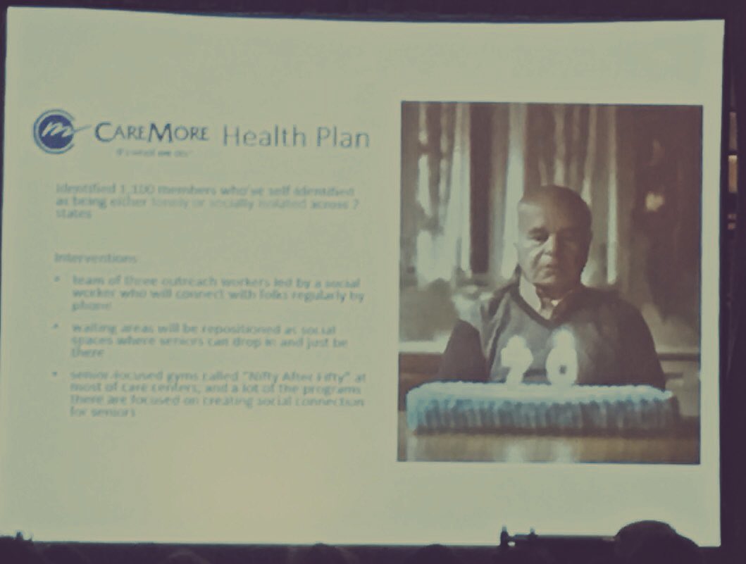 Tackling social determinants of health @CareMoreHealth one member at a time. #loneliness #CAPCSeminar17 @LaurenTaylorMPH <a href="/robin_caruso/">Robin Caruso</a>