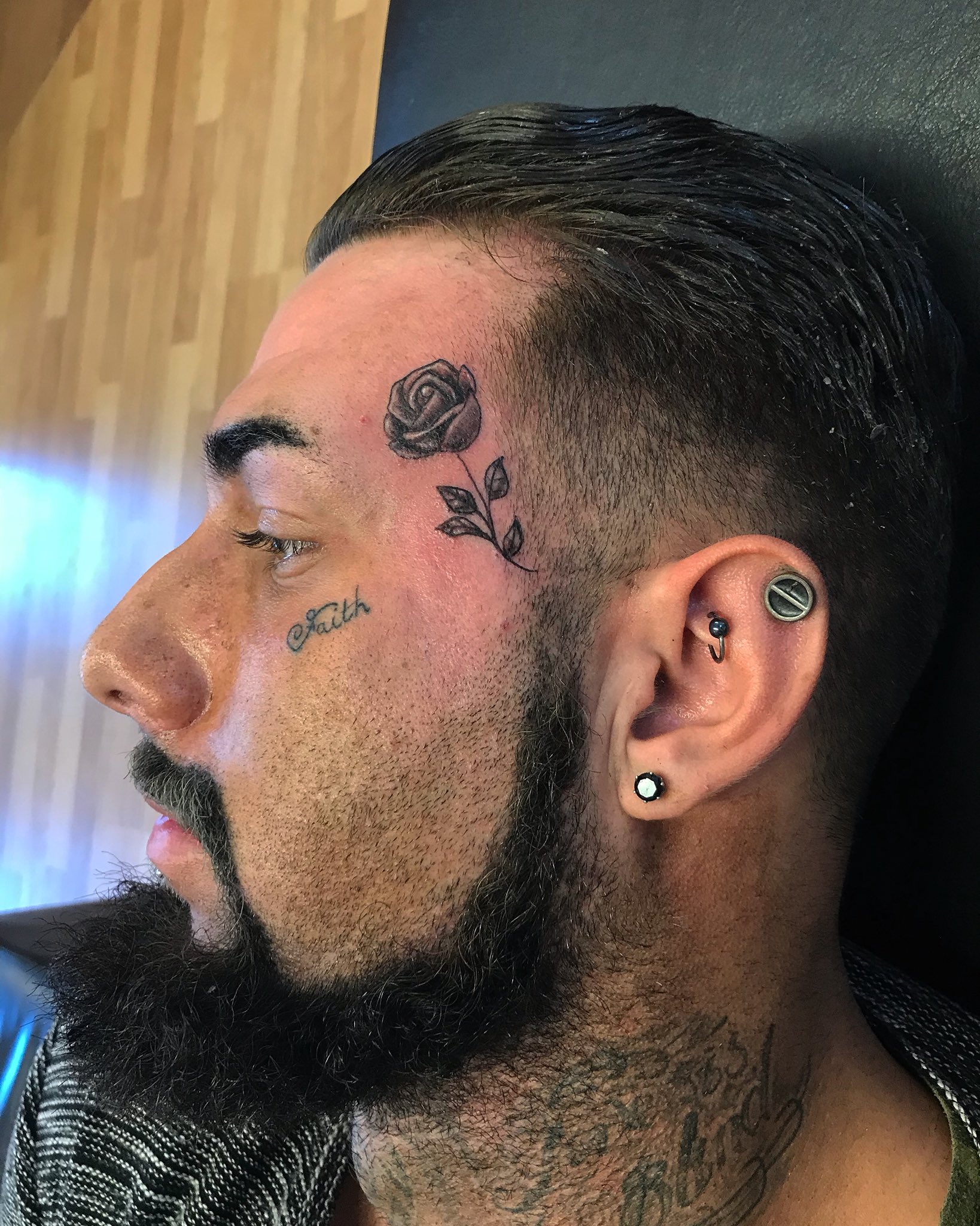 UF Tattoo Studio on X: "Rose face tattoo done with shadowline black / grey and radiant white #ink #inked #art #bodyart #tattoo #tattooed #facetattoo #sheffieldtattoo #gazleecrofts #unionforgetattoostudio #darksidetattoosupplies https://t.co/7i83c8wAau" / X