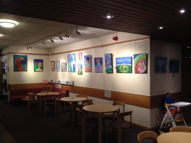 rightonART's tweet photo. Photo of part of my present exhibition at The Gateway Arts and Education centre, in Shrewsbury,Shropshire. 
'The Art of Letting go...Moving on' all Nov 2017, All affordable
#art #exhibition #Shrewsbury #shropshire #paintings #rightonART #love #respect #gifts #avantgarde #intuitve https://t.co/OlKlw4lv5h