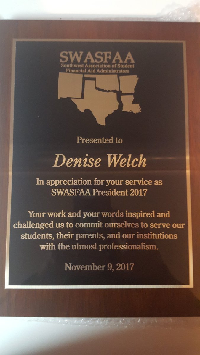 WelchDD's tweet photo. Thank you #swasfaa2017 https://t.co/oDPFei6Md9