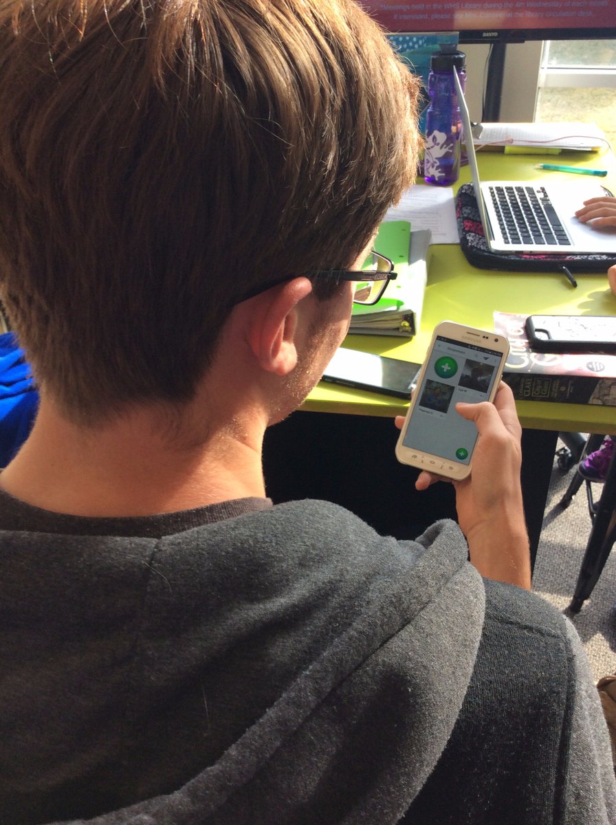 WHS Students and Teachers use @flipgrid to create book reviews in the library!  No-Worksheet November!   #whywisd #yourockedu