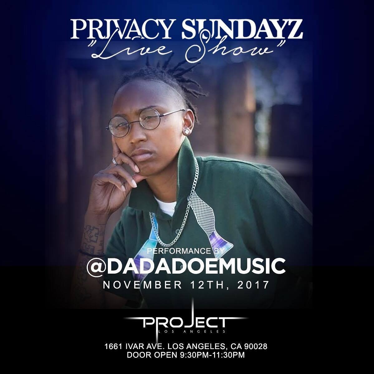 Bossrell's tweet photo. This Sunday Live on stage @Dadadoemusic at Project in LA..doing new single Talkin #Dadasaid #Road2Success #EDT #JE3 #3splease https://t.co/7YurpOqEeo