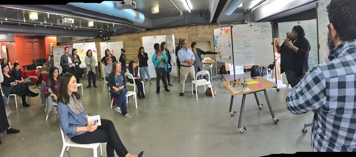 “The Creative Confluence” @drlovelace @adallie1 @theanalogdivide presenting at @stanforddschool #FamLABProject on a #learningpathway idea with potential to reach more kids. #RemakeLearning for ALL