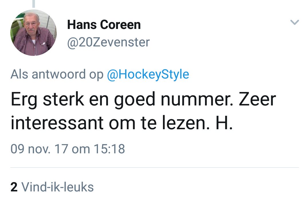 HockeyStyle's tweet photo. Mijn 84 jarige oud hockey vader vindt het een goed nummer. #oudinternational #mustread dus! https://t.co/VdHBZV84Tm #jubileummaand #HSM25 https://t.co/xQWs8KluBk
