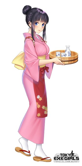 【仕事絵】TOKYO EXE GIRLS
新キャラ「奥多摩 コノハ」を描かせていただきました!温泉旅館の仲居さんです。 